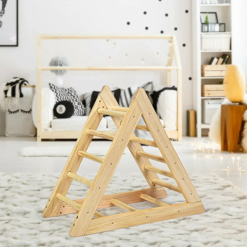 

Wooden Triangle Climber for Toddler Step Training