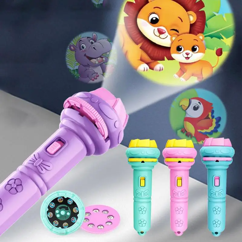 

Four Children's Tales Light-up Toy For Kids Educational Sleep Baby Sleeping Story Flashlight Projector Lamp Toys Toys For Kids