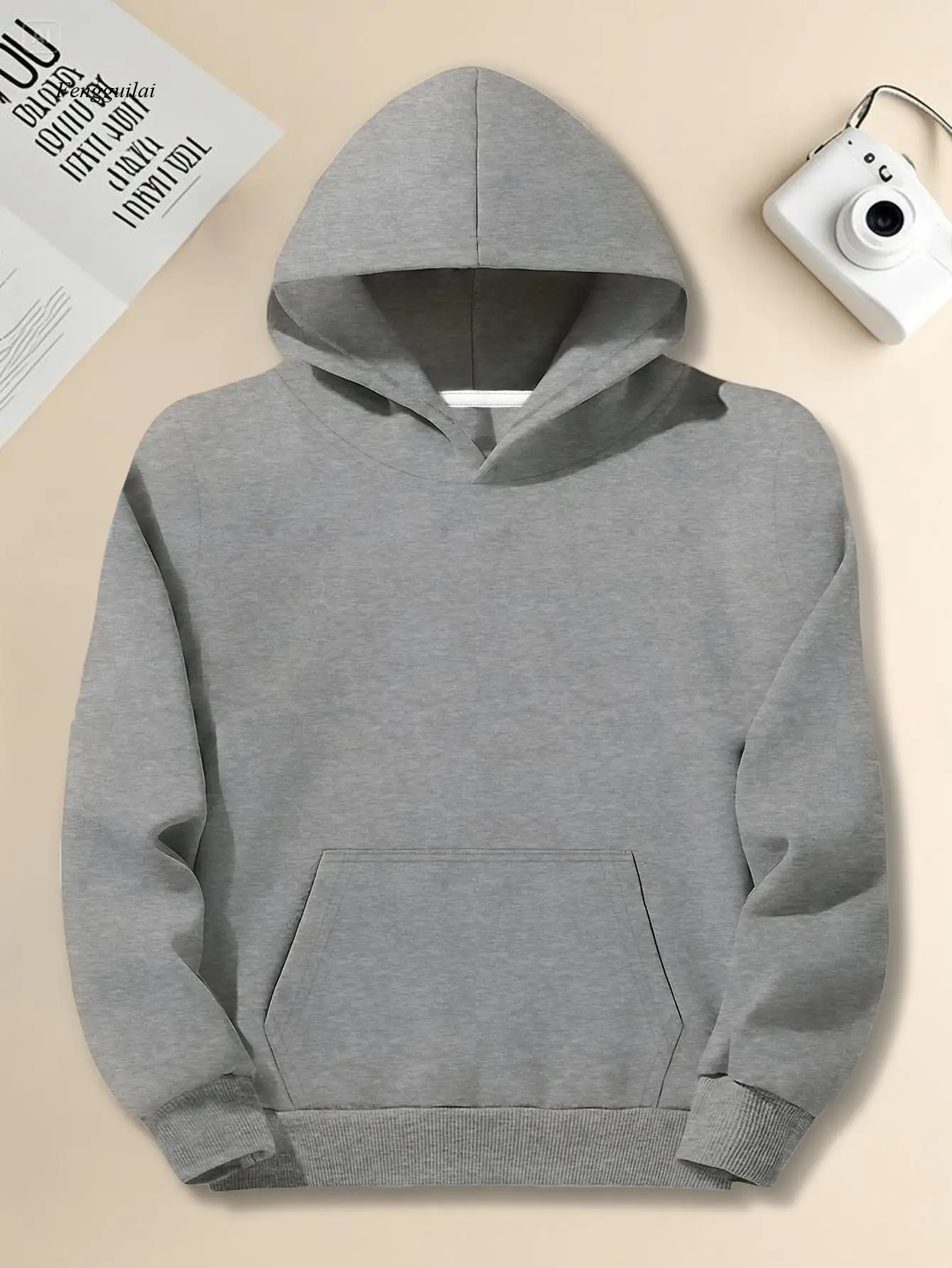 Moletom com capuz Oncology Christmas Crew Awareness – Fita verde e estampa de símbolos, moletom com capuz de ajuste relaxado com bolsos