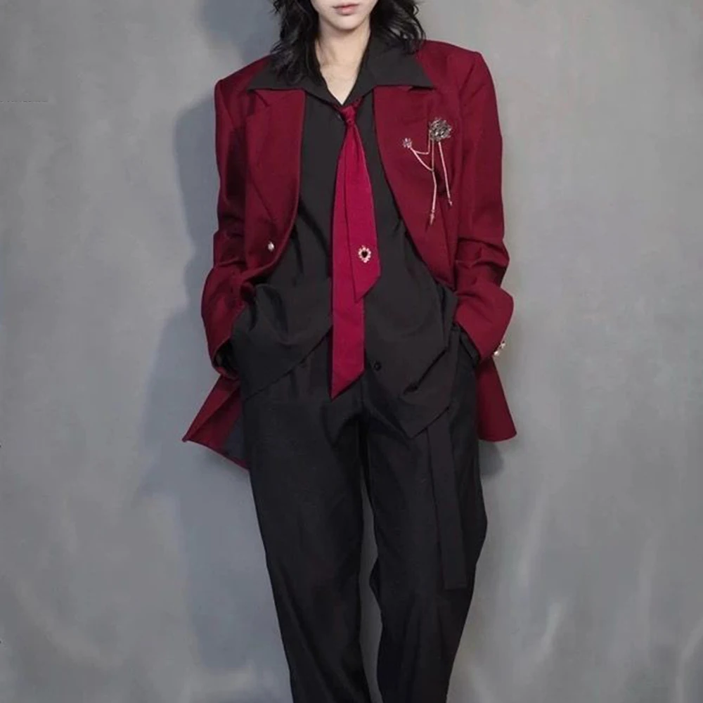 

Mens Spring Jacket Plain Shoulder Padded British Casual Suit Jacket Fashion Youth Campus Versatile Top Men'S Clothing 2026 New