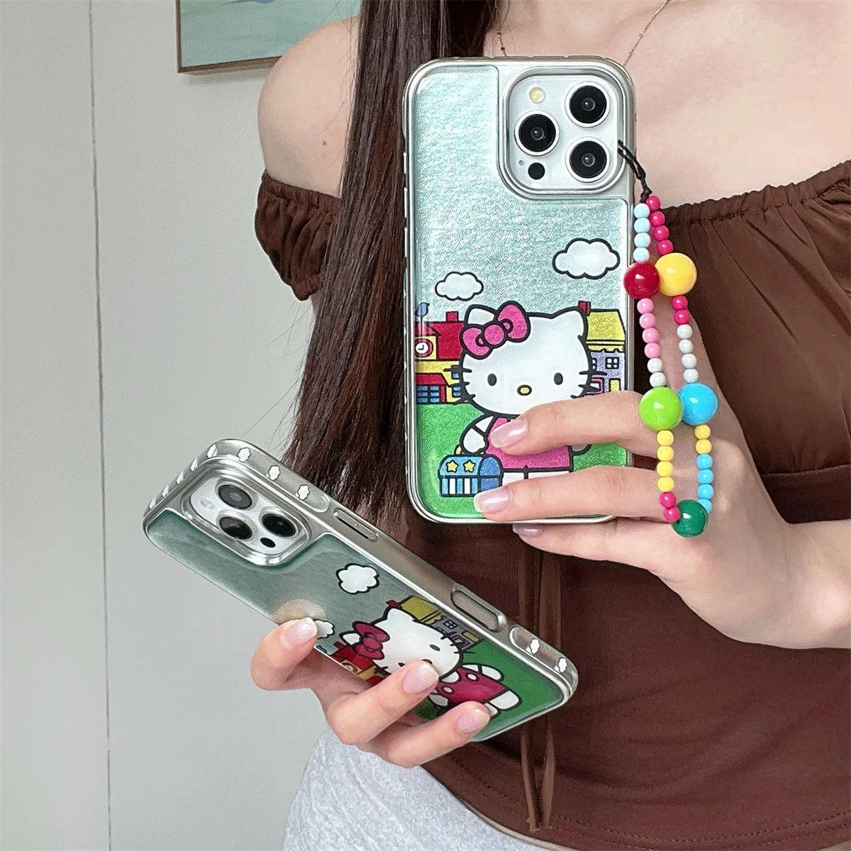 

Cartoon cat carrying a bag Phone Case For iPhone 16 15 14 13 Pro Max fundas iphone 15 case Protective cover 16 16pro case