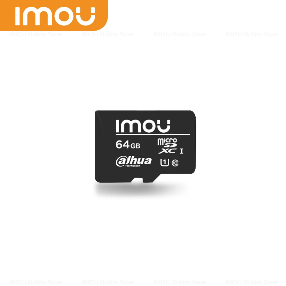 IMOU-tarjeta de memoria Original de alta velocidad para cámara de vigilancia, Micro SD, Flash portátil, TF, Clase 10, 64GB