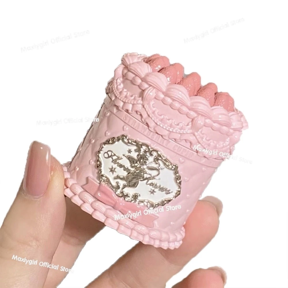 フラワーノウズ ストロベリー キューピッド ケーキ 缶入りリップ マッド ミスト 口紅 保湿 ベルベット マット ティント リップ クリーム