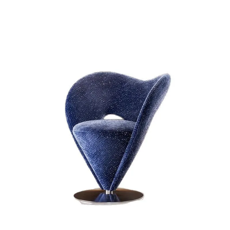 Premium makeup stool light luxury single chair Italian single sofa chair designer makeup chair simple leisure  cone