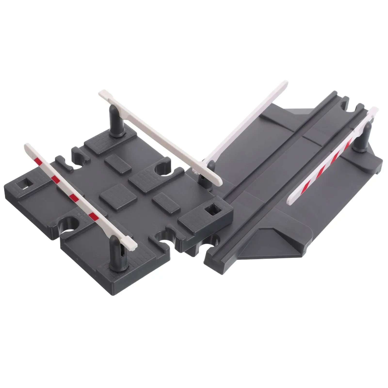 

2pcs Train Track Barrier Plastic Connectors Railway Road Blocks Toy Train Compatible Expansion Remote Control
