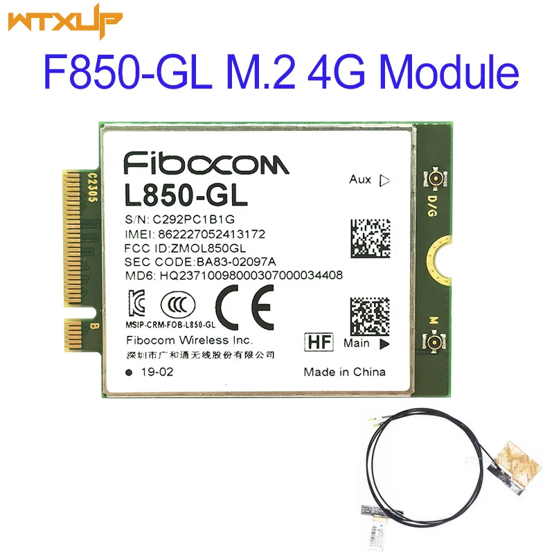 Fibocom L850-GL Full Netcom 4G Wireless Module Downstream 450Mbps Unicom 3g/4g Mobile 4G Telecom