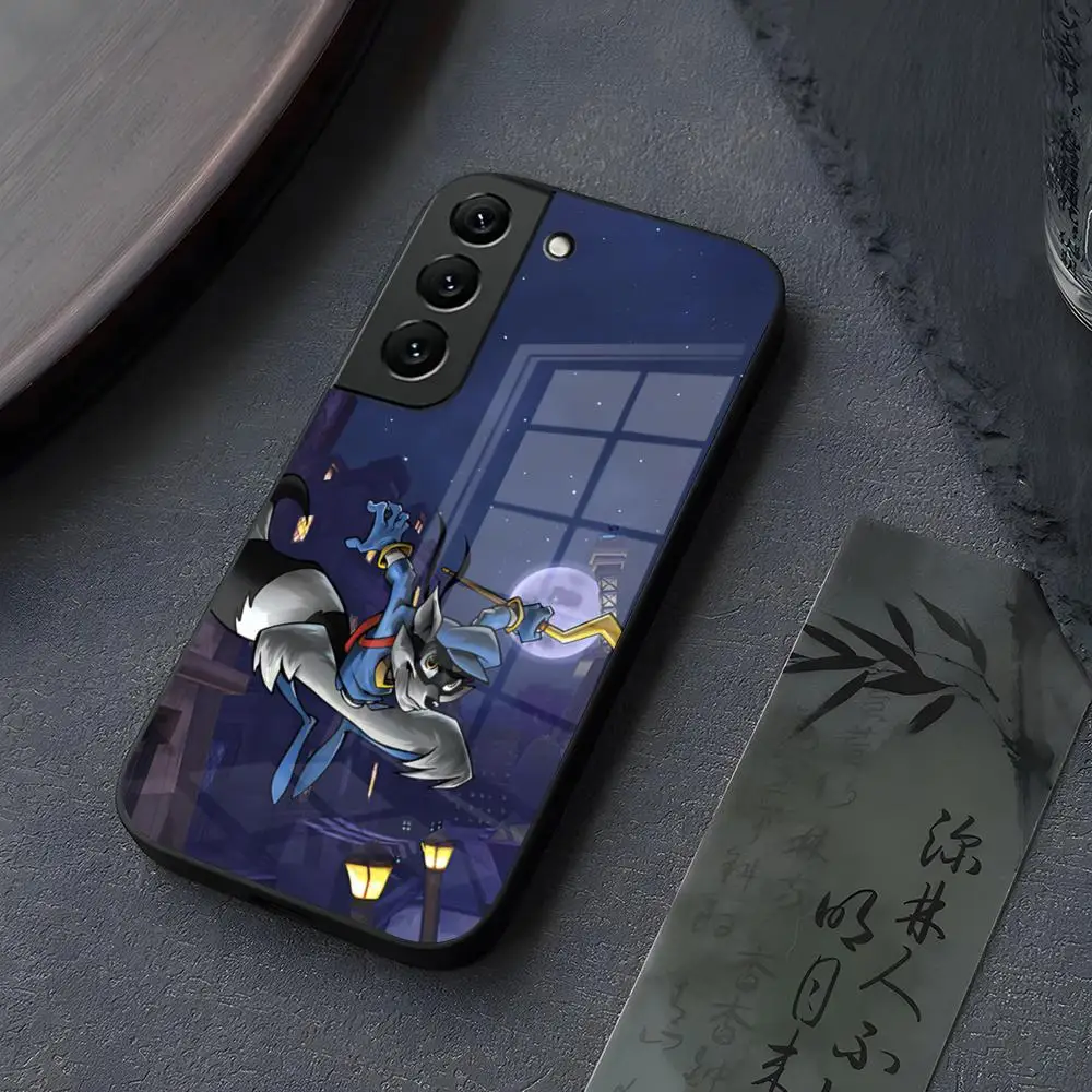 Funda De Vidrio Sly Cooper Para Samsung Galaxy S26 S25 S21 S22 S24 S23 S20 Ultra Fe Plus A16 A24 A55 A53