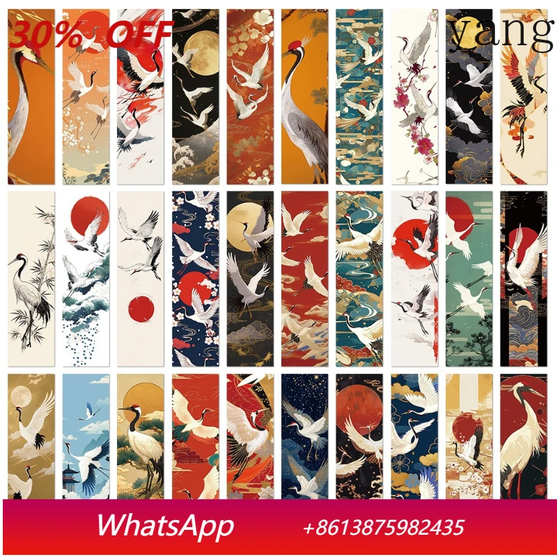 

YJQ 10pcs 30 Pieces Ancient Style Crane Bookmark Chinese Style Retro Cultural and Creative Gift Mark Bookcase