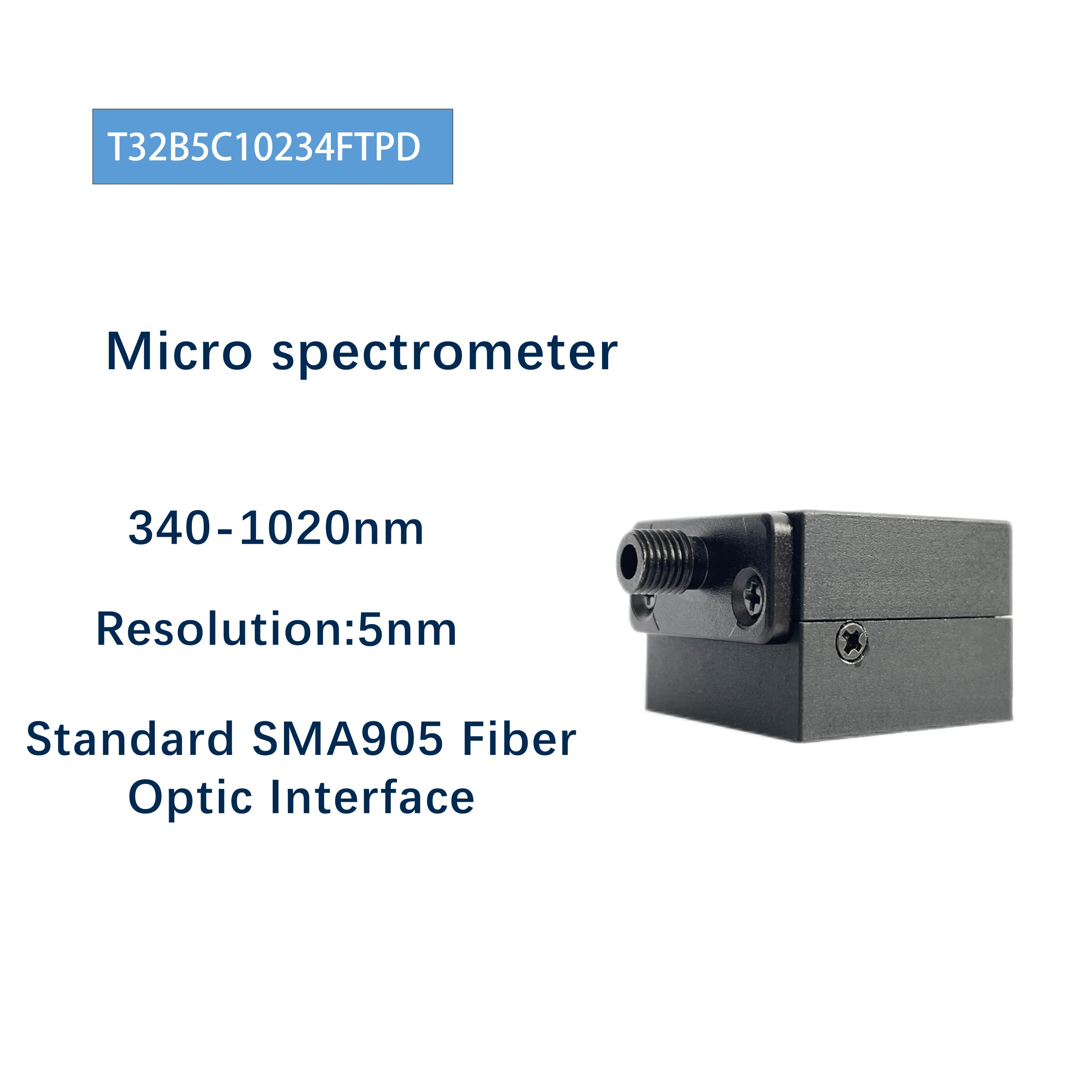 T3 Portable Fibre Optical Spectrometer UV Spectrometer 340-1020nm Spectroradiometer