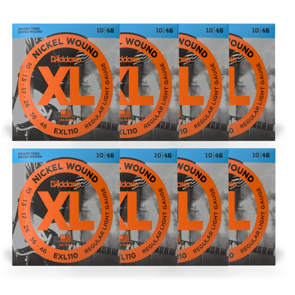 8 PCS Electric Rock Guitar Strings 10-46 Music Digital Rope EXL110 EXL115 EXL120 EXL130 NYXL0942 NYXL1052 Guitar Parts Wholesale