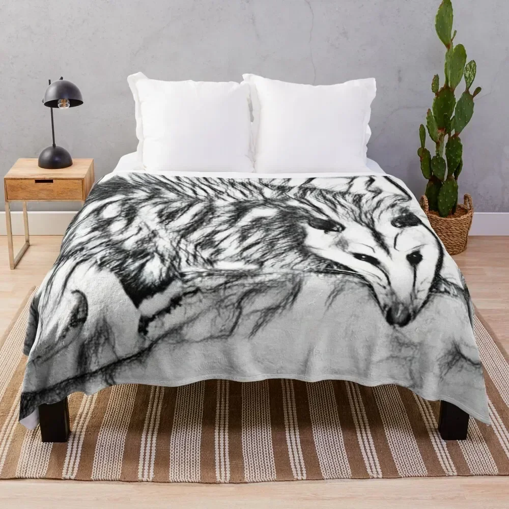 

Opossum Throw Blanket Lightweight Warm Blanket for Indoor Outdoor Use