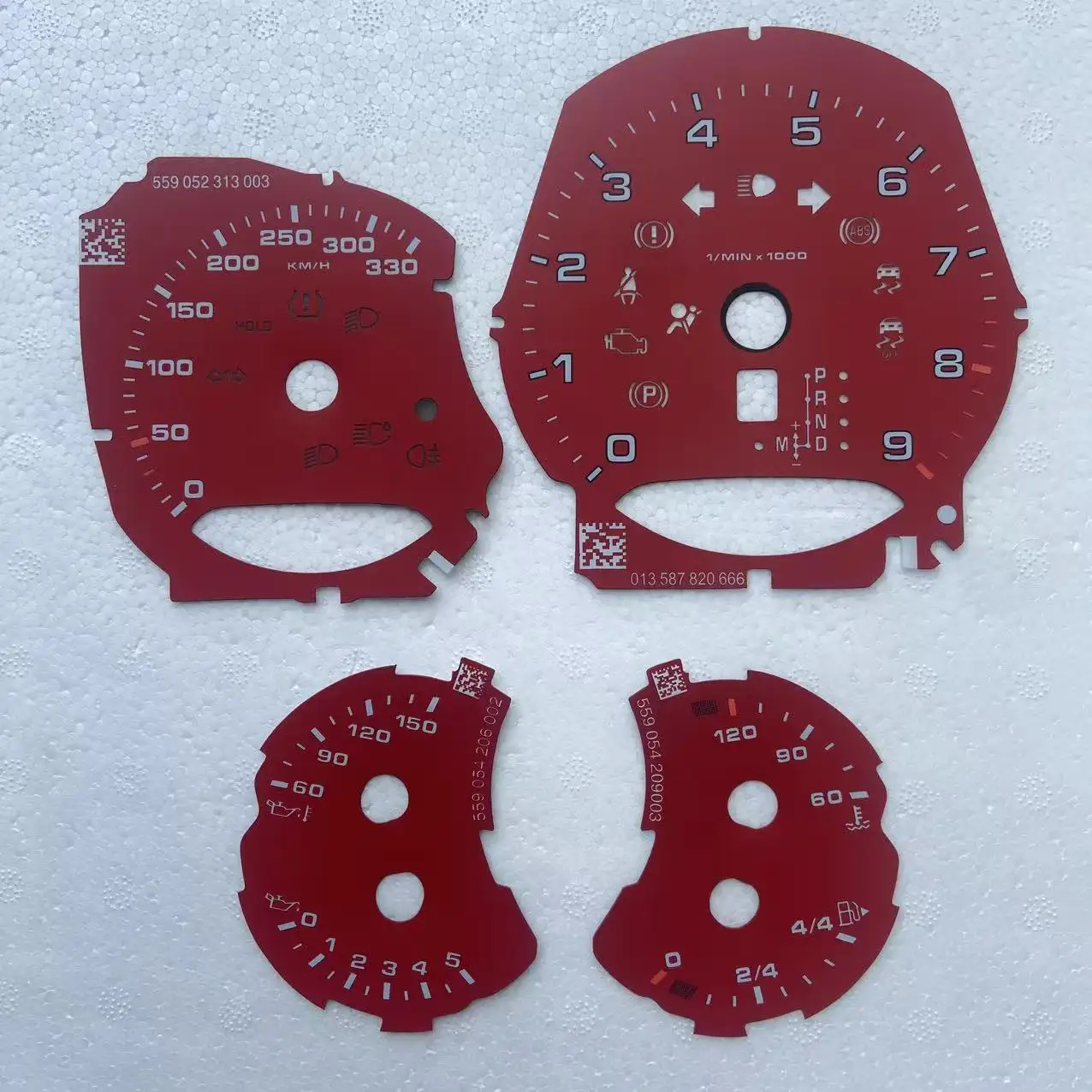 

Counter Dials Cluster Disc For Porsche 911 991 Carrera | S GTS 2011-2015 PDK Red 330KMH Custom Gauge Faces