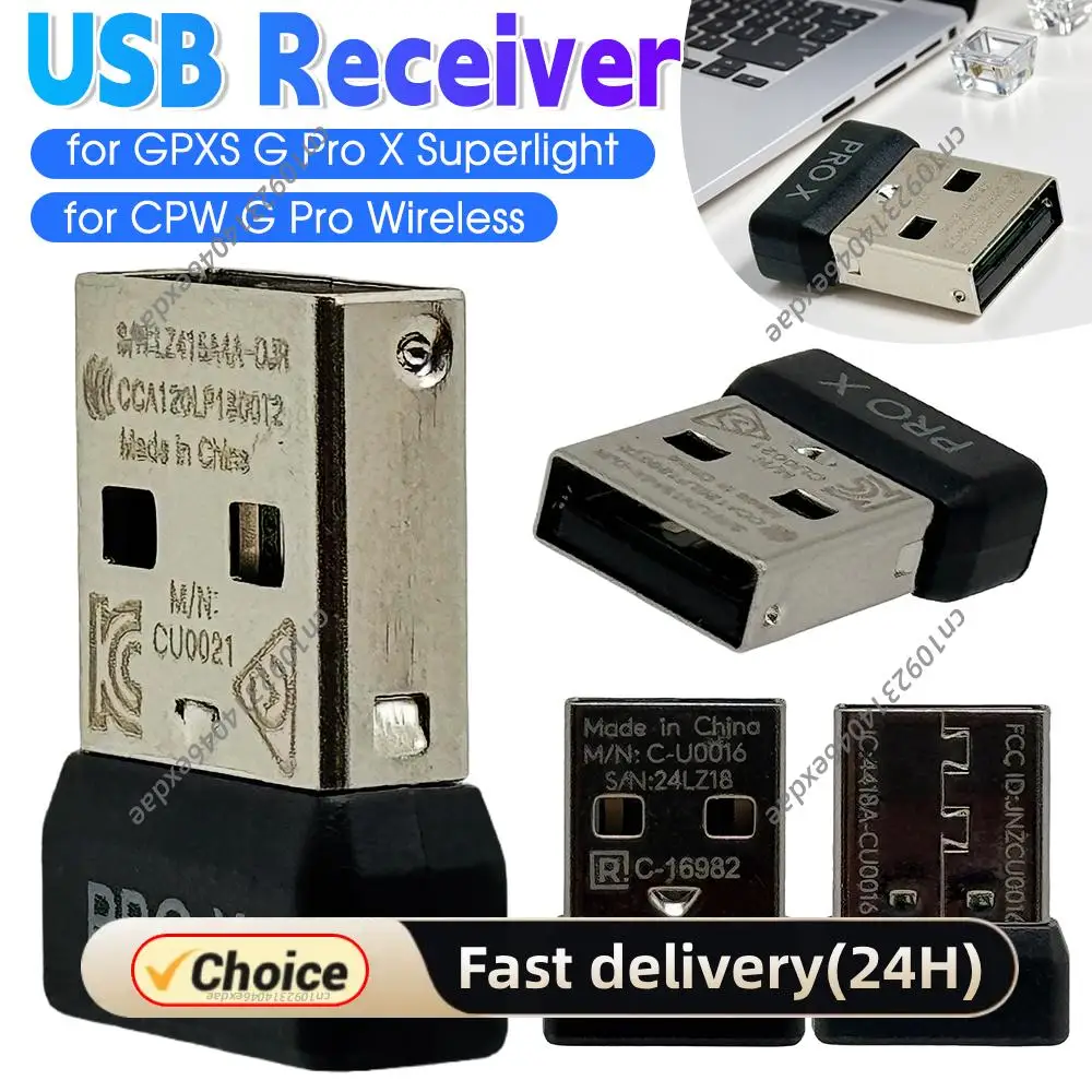 

Mouse Receiver Adapter USB Dongle Wireless Dongle Adapter for CPW G Pro Wireless / GPXS G Pro X Superlight