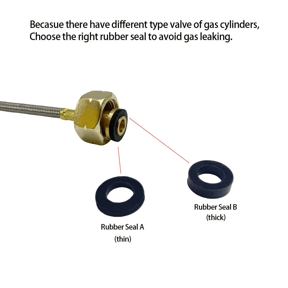 Standard Camping Gas Stove Refill Adapter Butane tank changer fill and drain valve with PU tube Tank Furnace Coupler Connector - view 6