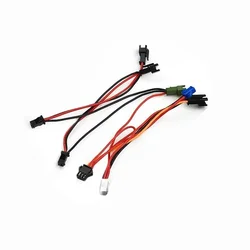 Electric Bicycle Rubber Cable Ebike Headlight Tail Light Cable Line Parts 24v-60v Electric Bicycle Link Lamp Group Integration