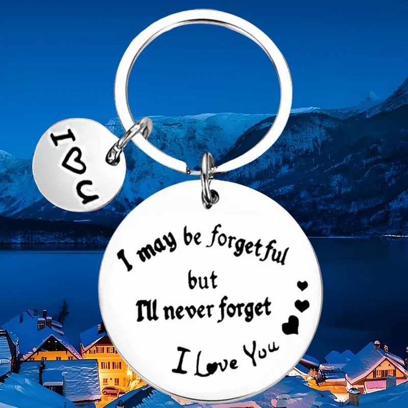Металлический подарок для пары мужа, парня, брелок, кулон, подарок на день Святого Валентина, брелки, я никогда не забывай, я люблю тебя