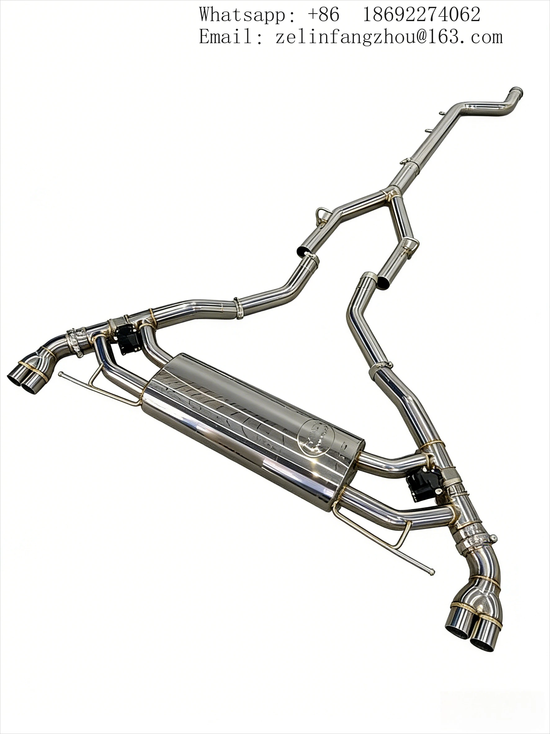 SS304 Valvetronic Catback Exhaust System For BMW X5 G05 B58 2019-2025 Enhances Sound Performance RES