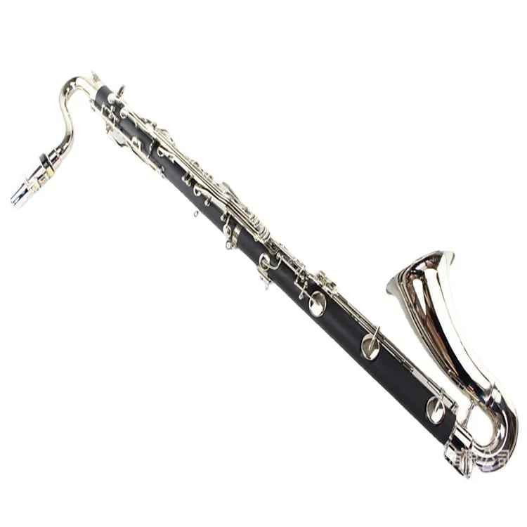 

Hooqu B Flat Bass Clarinet Big Clarinet Clarinet Instrument Bakelite Silver Plated