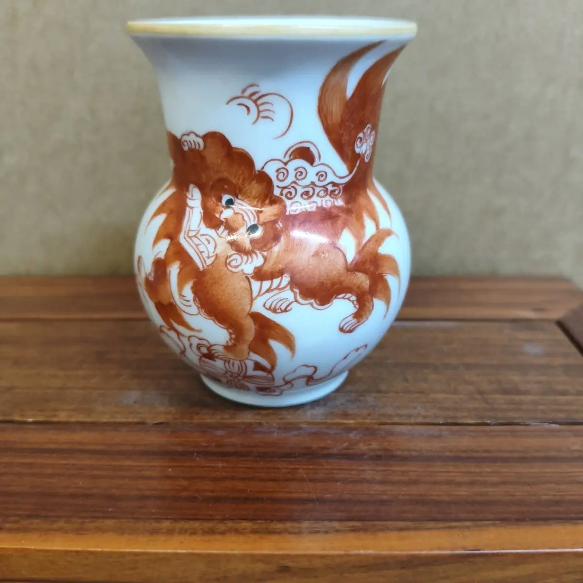 Old Collection Taishi Shaobao Red Lion Tea Waste Jar Handmade Chinese Traditional Decorative Pot For Tea Ceremony