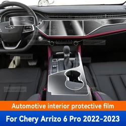 For CHERY Arrizo 6 Pro GX 2022 2023 Car Panel Film Dashboard Protective Sticker Interior Anti-Scratch Film Accessories