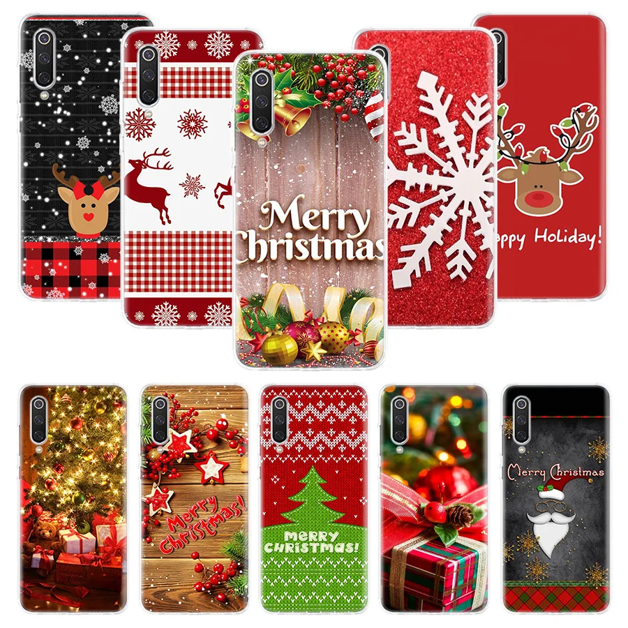 Merry Christmas gift New Year reindeer Phone Case For Xiaomi Redmi Note 13 12S 12 11S 10 9 8 10S 11 11T 11E Pro Plus + 9S 8T 7 5