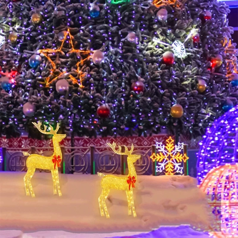 Waterproof Christmas Deer LED Light Acrylic Material for Outdoor Garden Use Drop shipping