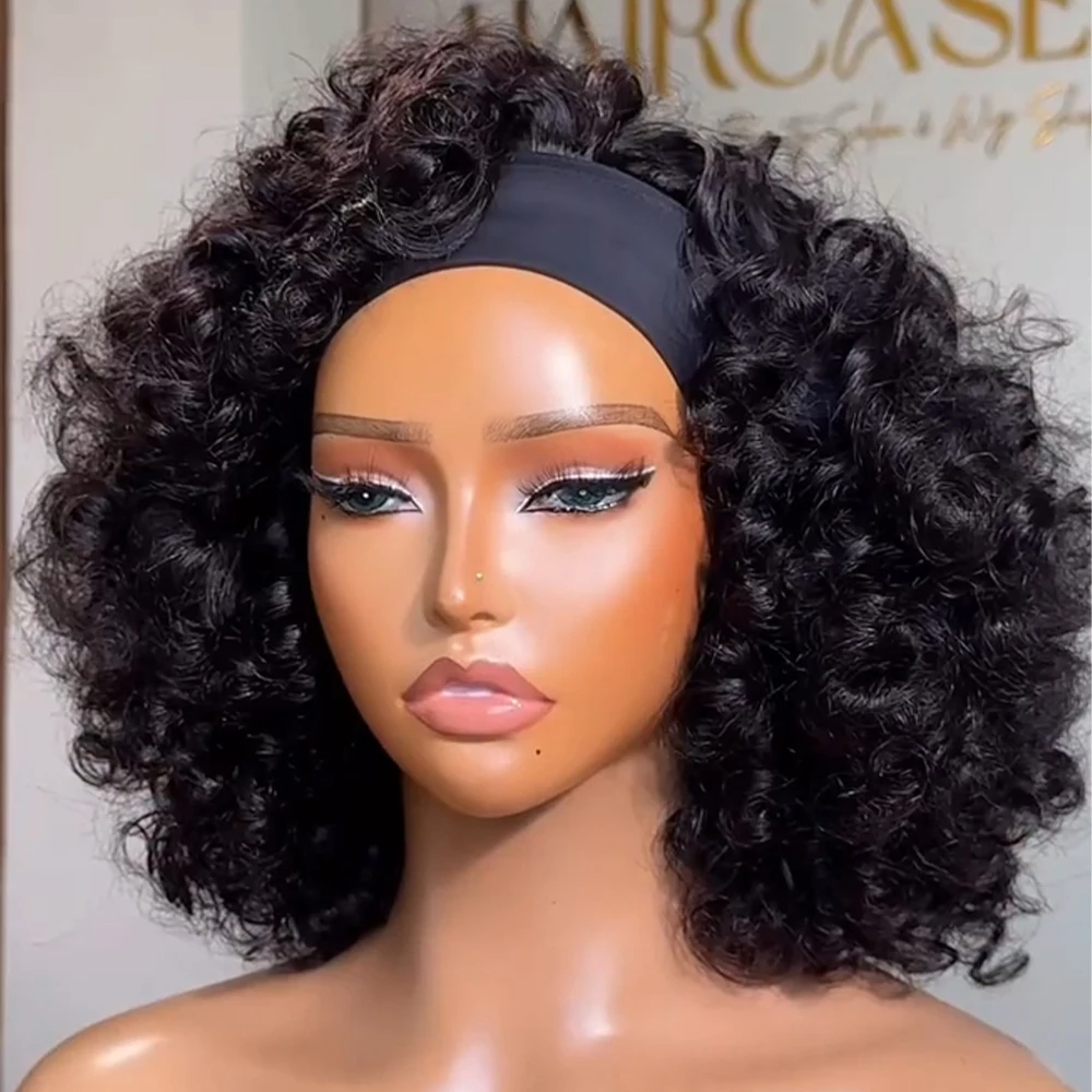 100-real-human-hair-bouncy-curly-full-machine-made-400-density-headband-wigs-pre-plucked-wear-and-go-10-18-inch-curly-remy-wigs