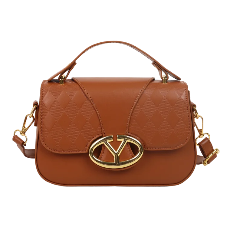 Parisian Fashion Luxury Diaper Bags For Women Vintage Inspired Shoulder Bag Simple Letter Logo Leather Messenger Bag