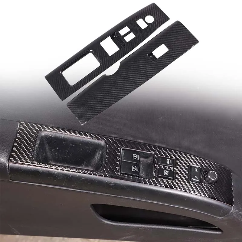 RHD for Nissan 350Z Z33 2003-2006 real carbon fiber window glass lift panel cover interior accessories auto accessories