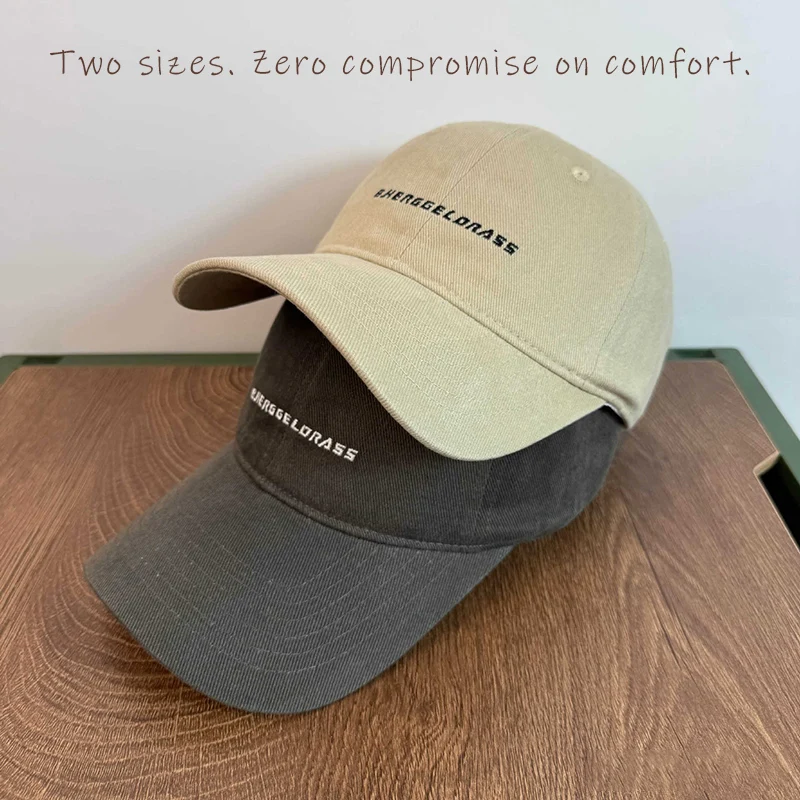 

Бейсболка в корейском стиле большого размера, мягкая, с эффектом утончения лица, для мужчин и женщин, повседневная, уличный стиль