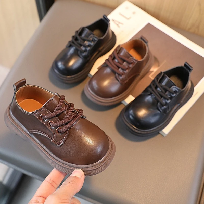 

Детская кожаная обувь в британском стиле, осень 2021, новые детские туфли в стиле ретро, модная милая детская обувь для выступлений, школьная обувь для девочек