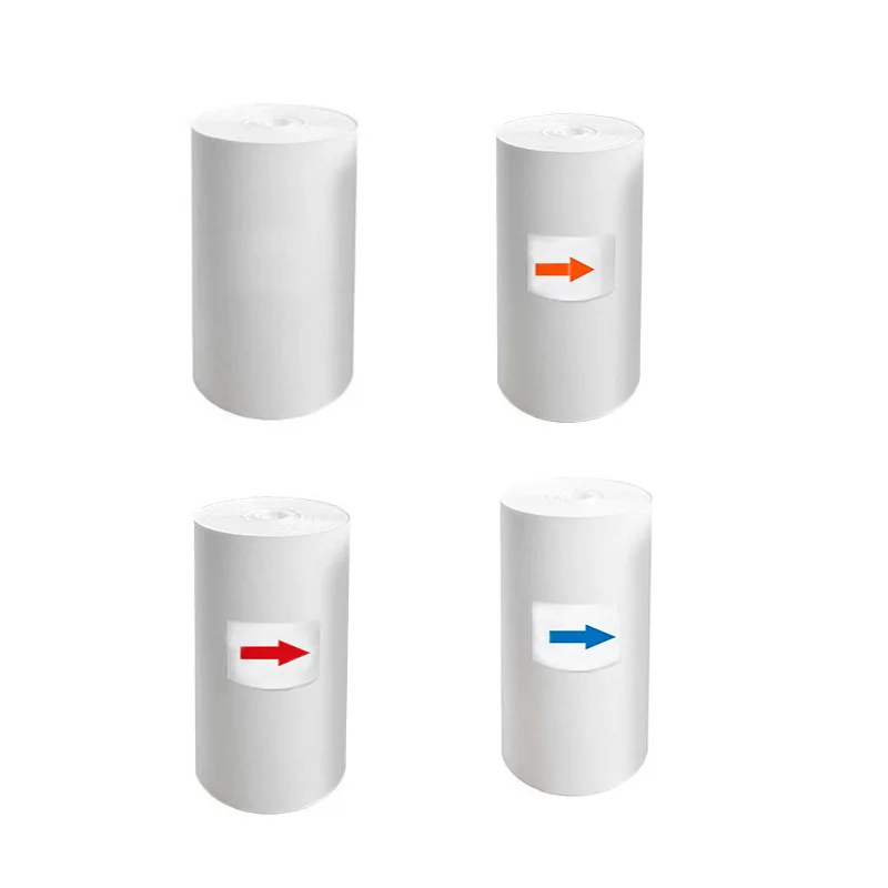 어린이용 열전사 용지 10개 세트, 열화상 카메라 용지 50X30mm 컬러 및 흑백 어린이용 롤링 페이퍼 프린터 용품