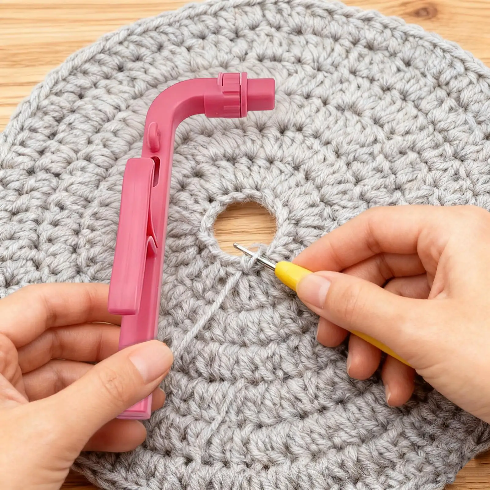 حامل خيط، خياطة دائرية، لوازم حرفية متعددة الأغراض، أدوات حوامل غزل الحياكة الأسرع للمبتدئين المحترفين #2