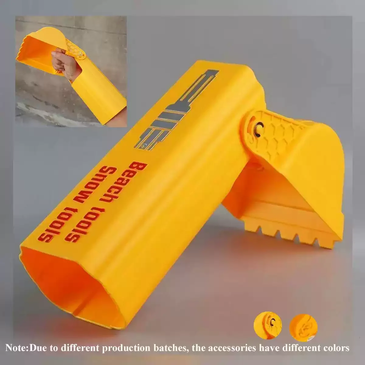 Pro Sand & Snow Shovel - Vibrant Orange Beach Digging Tool for Kids/Adults, Heavy-Duty Plastic Snow Toy gardening tools