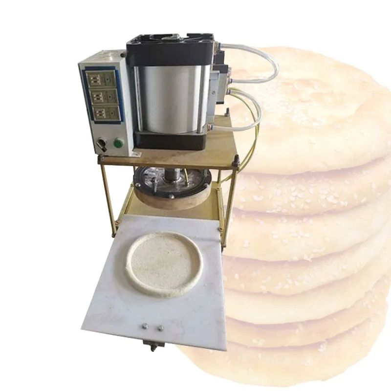 Pneumatic Pizza Crust Former Machine Automatic Dough Pita Press Presser Machine Naan Maker Machine Flatbread Making Machine
