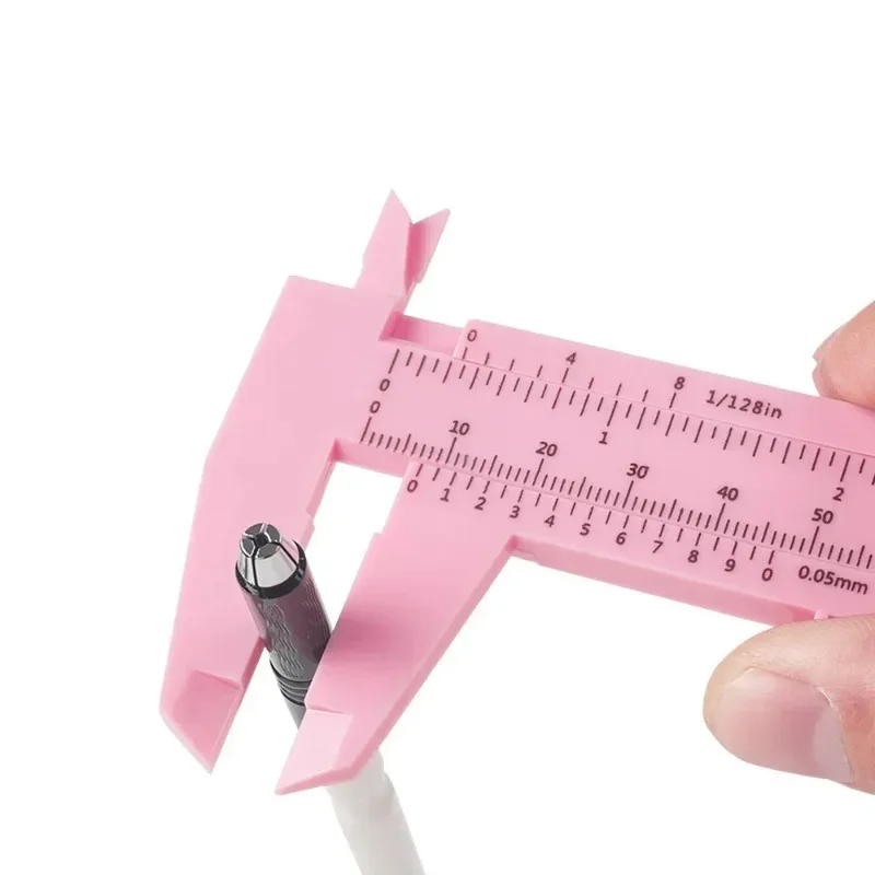 새로운 1개 플라스틱 150mm 두께 측정 도구 캘리퍼 학생 실험용 영구 방수 메이크업 캘리퍼