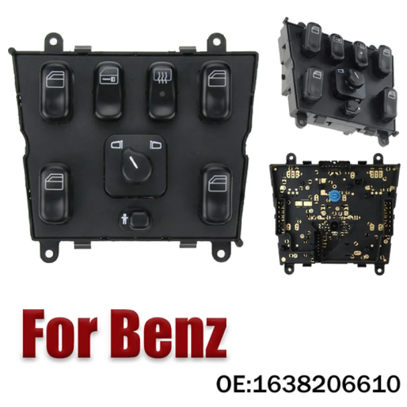 

A + ABS переключатель управления окном автомобиля 1638206610 для Benz ML320 ML430 ML55 ML500 AMG