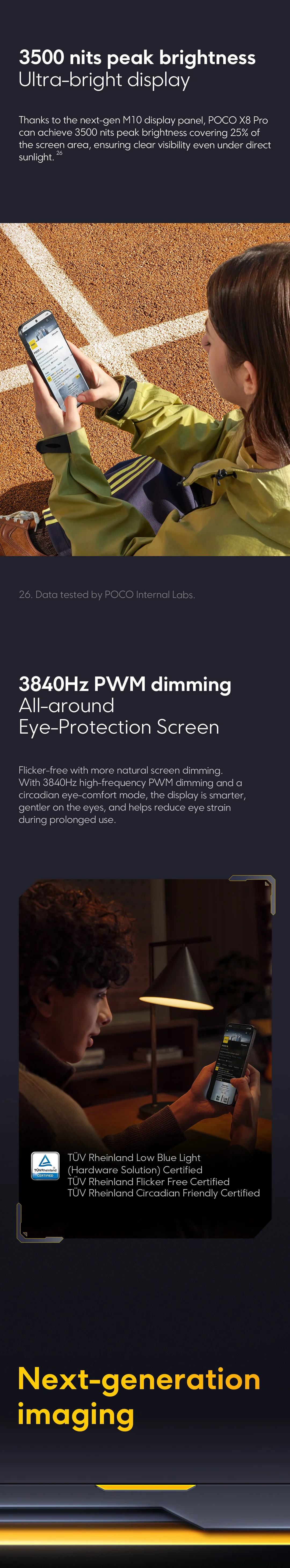 POCO X8 Pro 5G European Version 256GB/512GB 6.59" AMOLED 1.5K 120Hz 6210mAh 50MP OIS NFC Dimensity 8500-Ultra IP68 No Charger