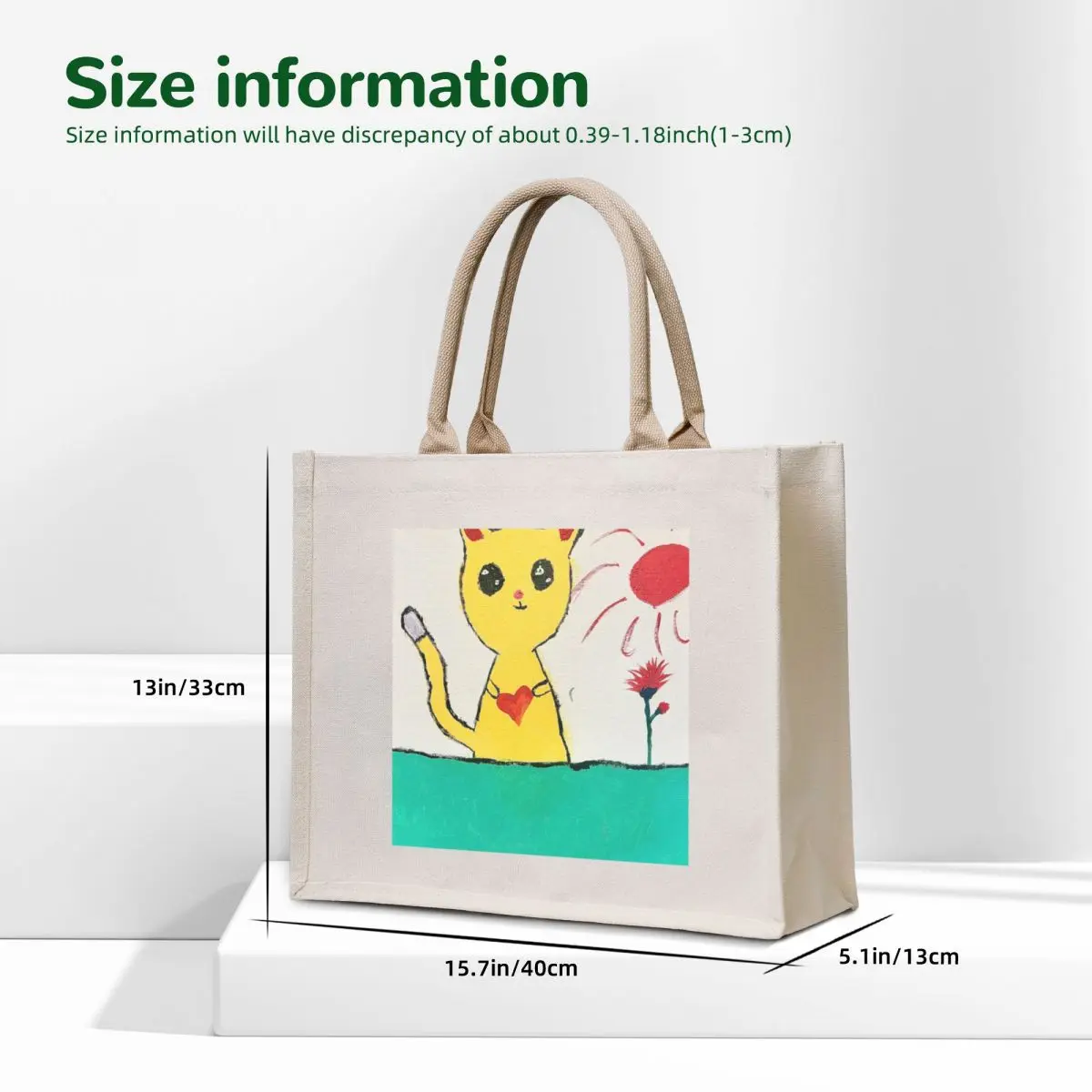 Love Cat Tote Bag eco bag folding tote bag men's luxury women