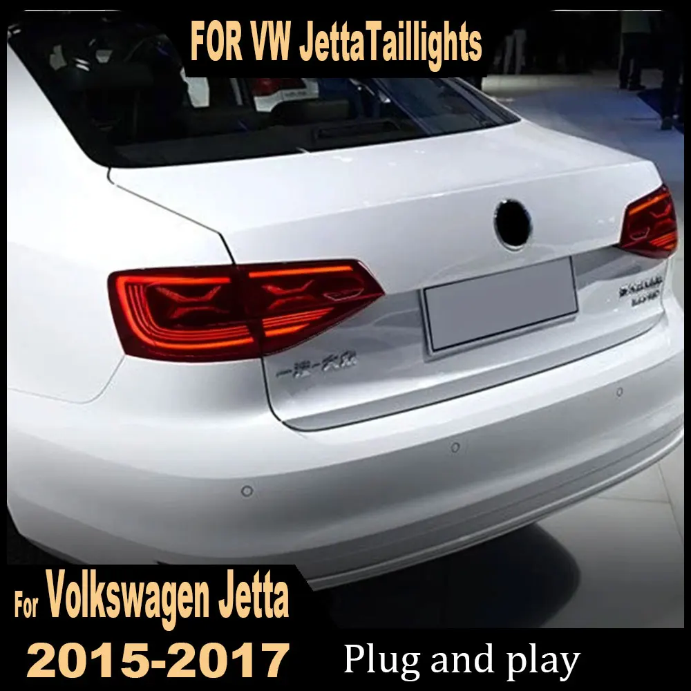 

Для VW Volkswagen Jetta Sagitar 2015-2017 автоматические задние фонари в сборе, обновленный 23-стиль, светодиодный эффект запуска, автомобильные задние фонари, инструменты