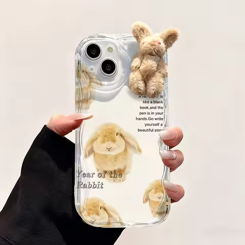 Super Bunny 3D Case For Infinix Hot 60 50 Pro Plus 60i Note 50 50X 50S Tecno Spark Go 40C Camon 40 30 GT 30 Pro 5G Phone Cover