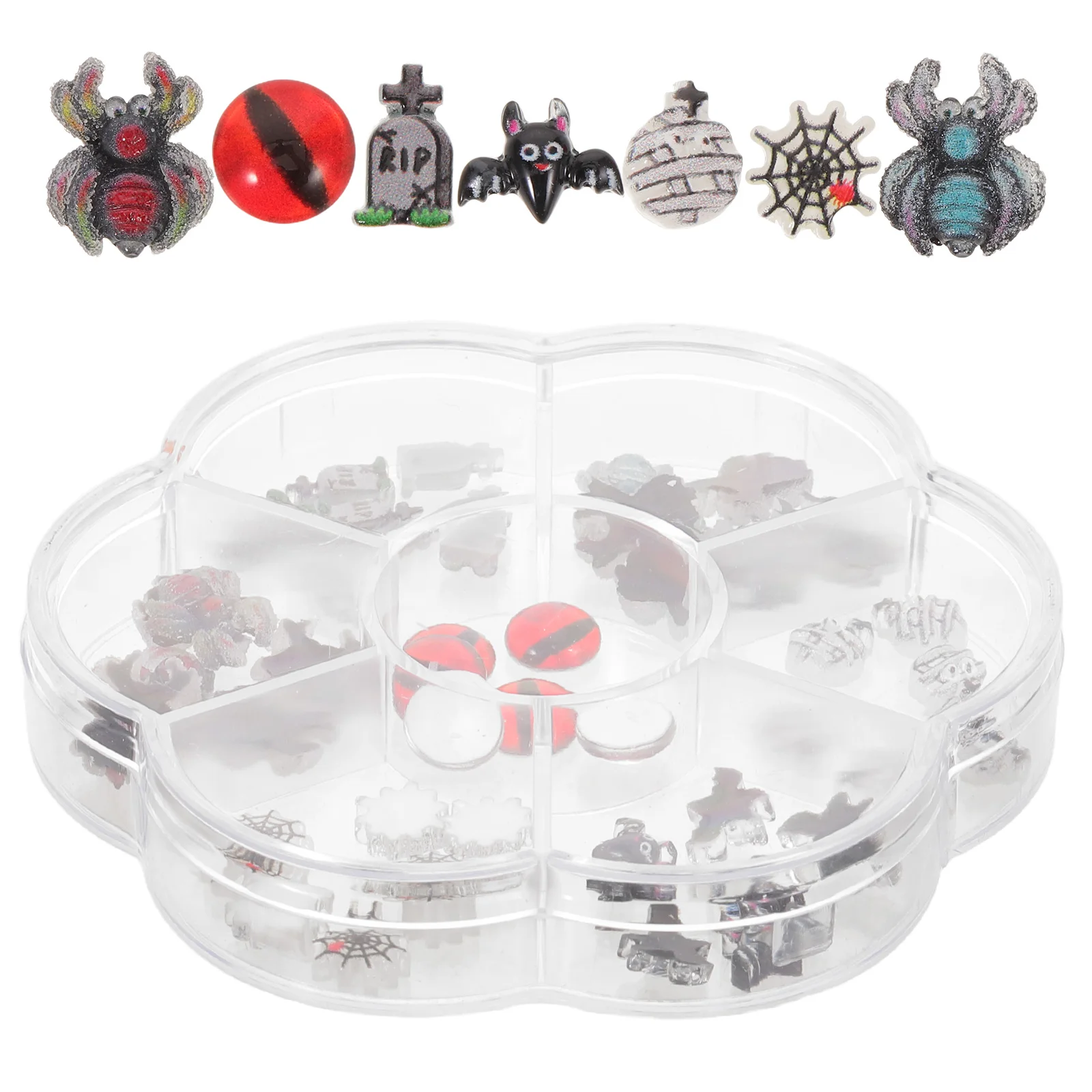 

Halloween Nail Charms Resin Mini Spider Bat Ghost Nail Art Decorations Diy Accessories Spooky Party Supplies For Women