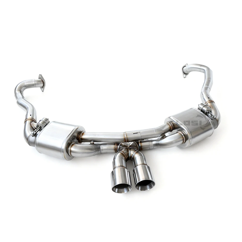 

Выхлопная система тюнинга клапана подходит для Porsche Cayman GT4 (981) 3.4 2015-2017 Выхлопная труба выпускного клапана SS304 из нержавеющей стали