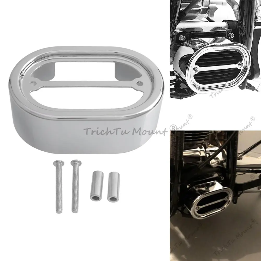 Motorcycle Voltage Regulator Cover ABS Chrome/Gloss Black For Harley Softail Fat Boy Deluxe Breakout FLSTFB 2000-2017 Part