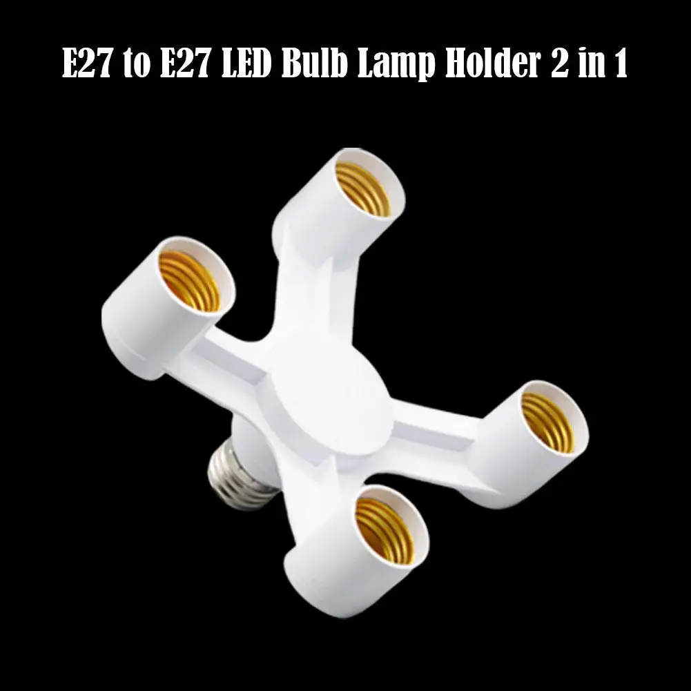 E27 To E27 Extended LED Lamp Bulbs Socket Splitter Adapter Holder Home Light Bulb Adapter Lighting Accessories