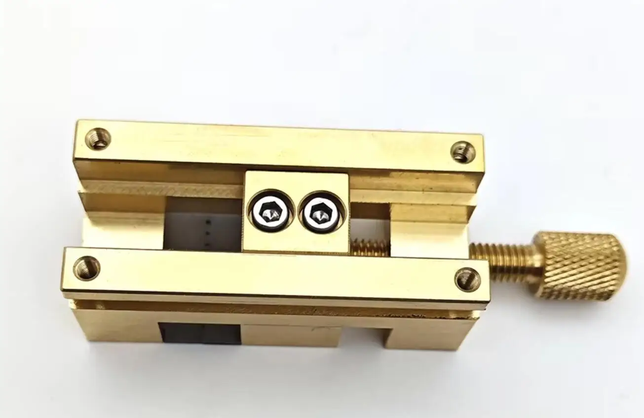 Precision Watch Repair Desktop Fixed Seat Pointer Table Vice Pointer Tube Clamp Manual Vise Copper Watch Repair Tool
