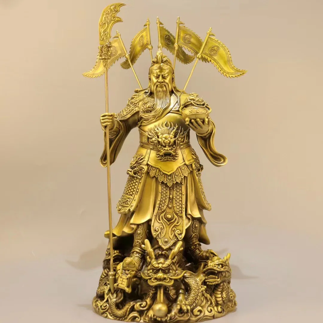 Pure copper Guan Yu, Guan Erye, Duke Guan of Jiulong Tuobao, God of Fortune