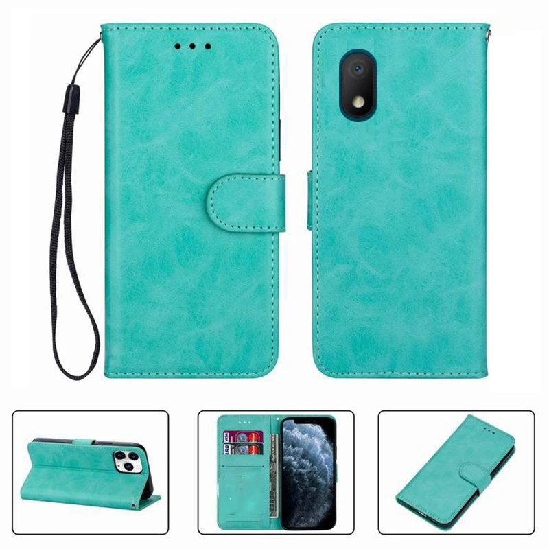 For Alcatel 1A 1B 2020 5002A 5002D 5002F 5002I 5002M Wallet Case High Quality Flip Leather Phone Shell  Protective Cover Funda