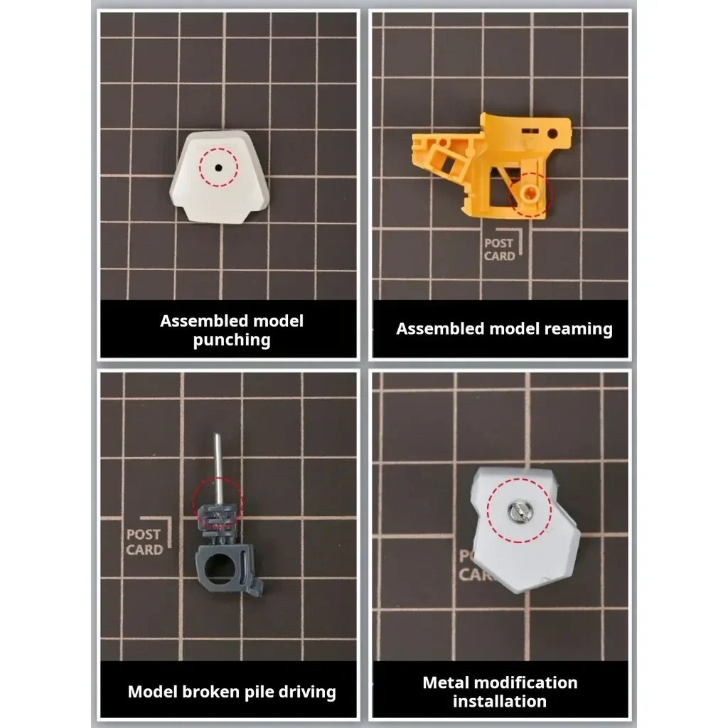 Ms091 broca de mão portátil para modelo gundam, ferramentas de perfuração, alça de liga de alumínio, modelo diy, ferramentas de hobby de construção