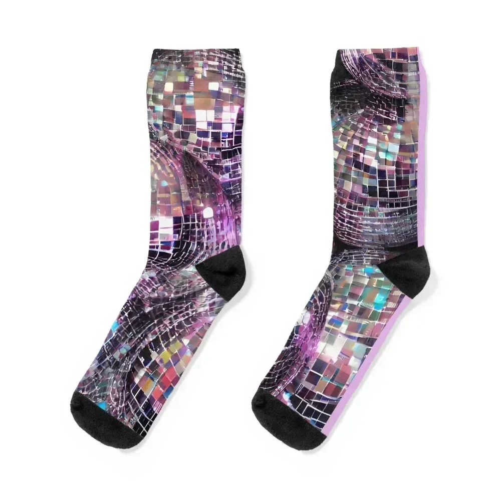 

Classic Disco Balls Socks aesthetic Christmas men cotton high quality crazy Socks For Women Men's